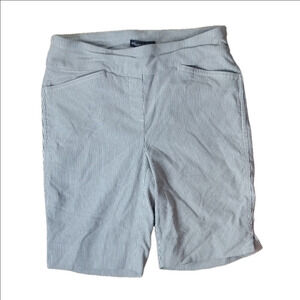 Hilary Radley Gray Bermuda Shorts Classic Style